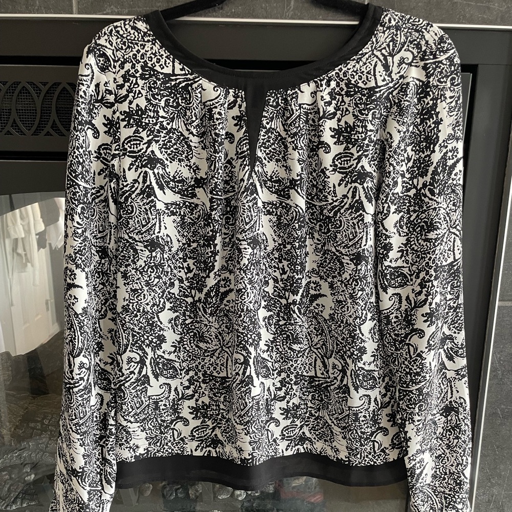 Black and White Blouse from Forever 21.
